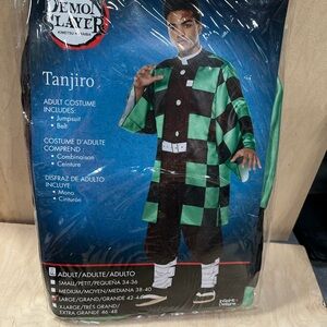 Spirit Tanjiro Checkered Costume - Green and Black
